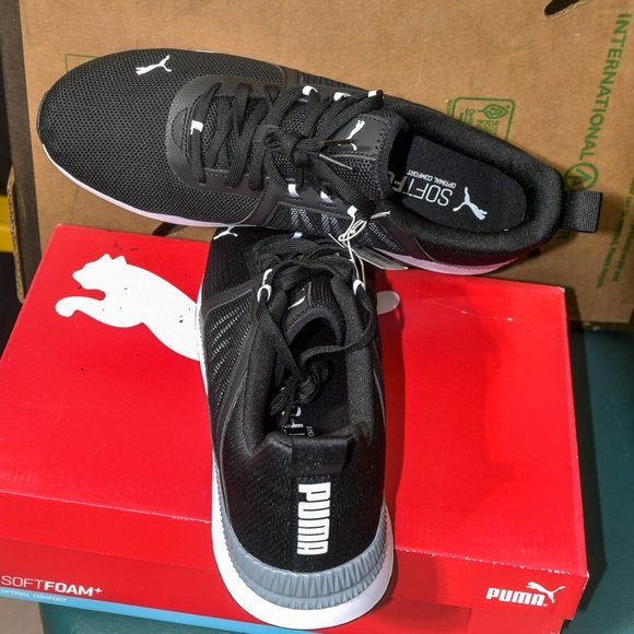 PUMA Men\'s Pacer Net Cage Sneaker Shoe Black‎